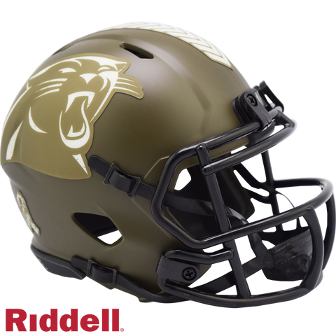 Carolina Panthers Helmet Riddell Replica Mini Speed Style Salute To Service-0