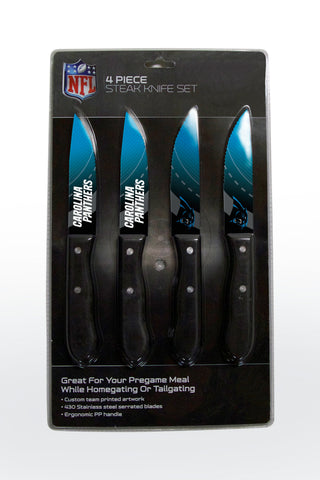 Carolina Panthers Knife Set - Steak - 4 Pack - Team Fan Cave