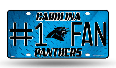 Carolina Panthers License Plate #1 Fan - Team Fan Cave