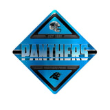 Carolina Panthers Sign Metal Diamond Shape