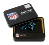 Carolina Panthers Wallet Trifold Leather Embroidered