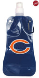 Chicago Bears 16 ounce Foldable Water Bottle - Team Fan Cave