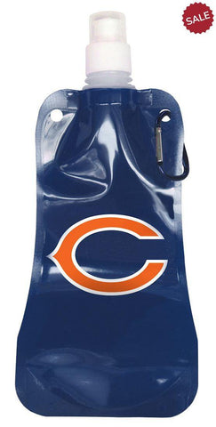 Chicago Bears 16 ounce Foldable Water Bottle - Team Fan Cave