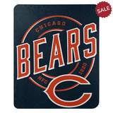 Chicago Bears Blanket 50x60 Fleece Campaign Design