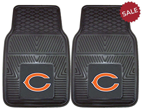 Chicago Bears Car Mats Heavy Duty 2 Piece Vinyl - Team Fan Cave