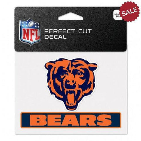 Chicago Bears Decal 4.5x5.75 Perfect Cut Color - Team Fan Cave