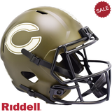 Chicago Bears Helmet Riddell Replica Full Size Speed Style Salute To Service-0