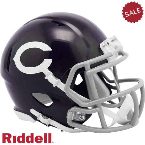 Chicago Bears Helmet Riddell Replica Mini Speed Style Color Rush 60's Classic-0