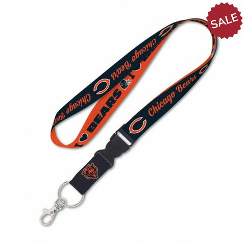 Chicago Bears Lanyard with Detachable Buckle Heart Design