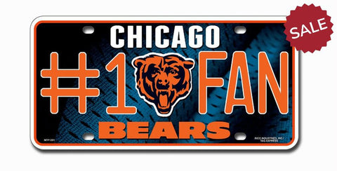 Chicago Bears License Plate #1 Fan - Team Fan Cave