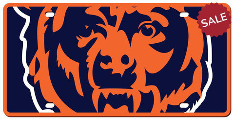 Chicago Bears License Plate - Acrylic Mega Style - Team Fan Cave