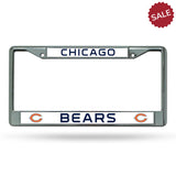 Chicago Bears License Plate Frame Chrome - Team Fan Cave