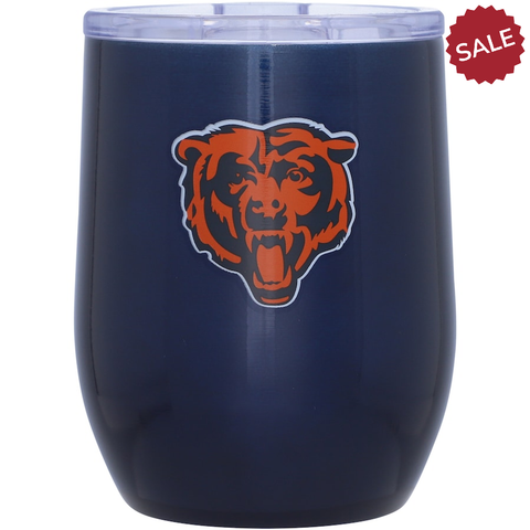 Chicago Bears Travel Tumbler 16oz Stainless Steel Curved-0