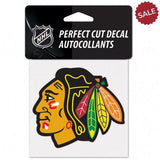 Chicago Blackhawks Decal 4x4 Perfect Cut Color