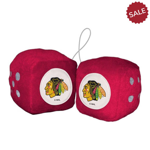 Chicago Blackhawks Fuzzy Dice-0