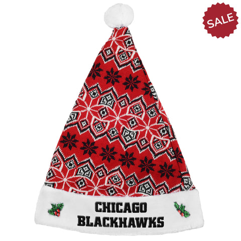 Chicago Blackhawks Knit Santa Hat - 2015 - Team Fan Cave