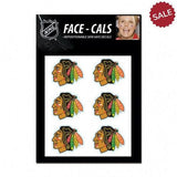 Chicago Blackhawks Tattoo Face Cals - Team Fan Cave