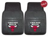 Chicago Bulls Car Mats Heavy Duty 2 Piece Vinyl - Team Fan Cave