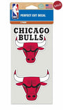 Chicago Bulls Decal 4x4 Die Cut Set of 2