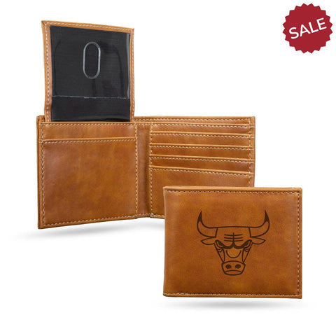 Chicago Bulls Wallet Billfold Laser Engraved