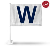 Chicago Cubs Flag Car W Logo