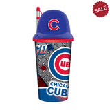 Chicago Cubs Helmet Cup 32oz Plastic with Straw-0