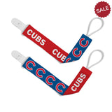 Chicago Cubs Pacifier Clips 2 Pack-0