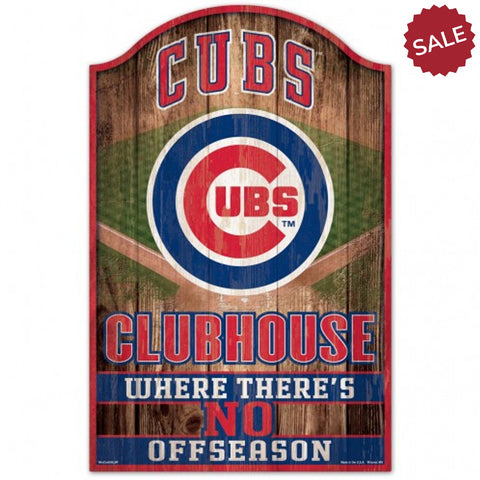 Chicago Cubs Sign 11x17 Wood Fan Cave Design-0