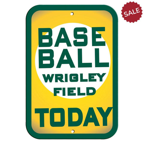 Chicago Cubs Sign 12x18 Plastic Wrigley Field Baseball Today Design CO - Team Fan Cave