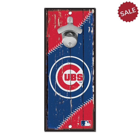 Chicago Cubs Sign Wood 5x11 Bottle Opener