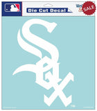 Chicago White Sox Decal 8x8 Die Cut White