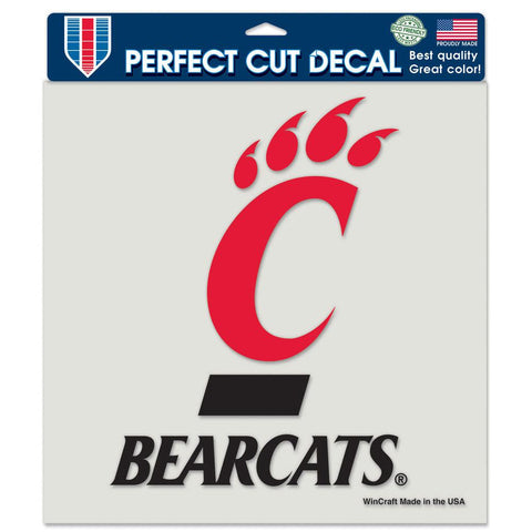 Cincinnati Bearcats Decal 8x8 Perfect Cut Color