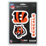 Cincinnati Bengals Decal Die Cut Team 3 Pack