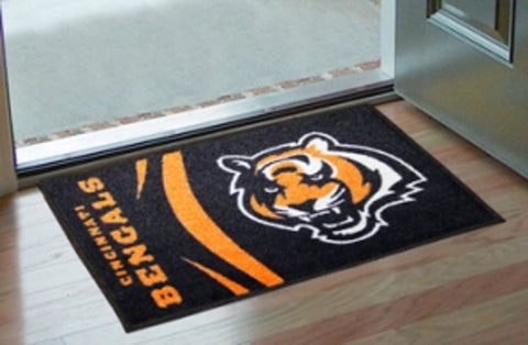 Cincinnati Bengals Rug - Starter Style, Logo Design - Special Order-0