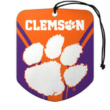 Clemson Tigers Air Freshener Shield Design 2 Pack