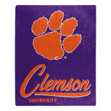 Clemson Tigers Blanket 50x60 Raschel Signature Design