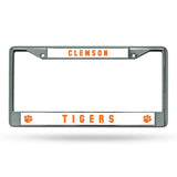 Clemson Tigers License Plate Frame Chrome - Team Fan Cave