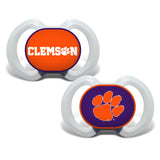 Clemson Tigers Pacifier 2 Pack Alternate