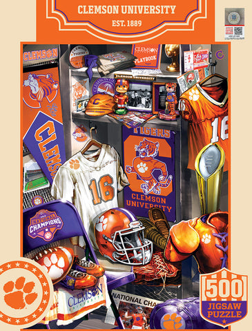 Clemson Tigers Puzzle 500 Piece Locker Room-0