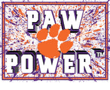 Clemson Tigers 3D Art Print 12x16 Splatter-0