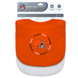 Cleveland Browns Baby Bib 2 Pack-0