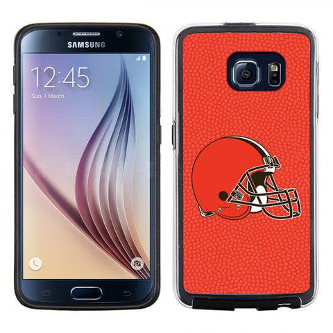 Cleveland Browns Phone Case Team Color Football Pebble Grain Feel Samsung Galaxy S6 - Team Fan Cave