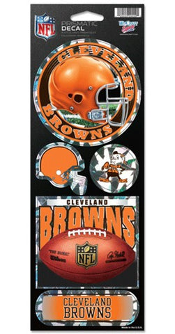 Cleveland Browns Stickers Prismatic-0