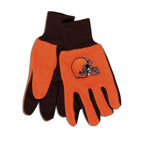 Cleveland Browns Two Tone Adult Size Gloves-0