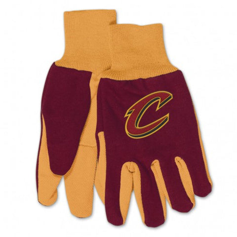 Cleveland Cavaliers Gloves Two Tone Style Adult Size - Special Order-0