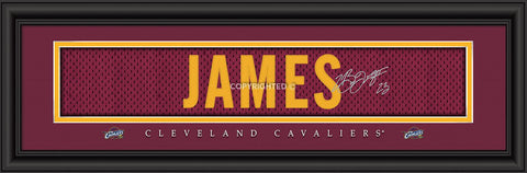 Cleveland Cavaliers Print 8x24 Signature Style LeBron James - Team Fan Cave