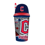 Cleveland Guardians Helmet Cup 32oz Plastic with Straw-0