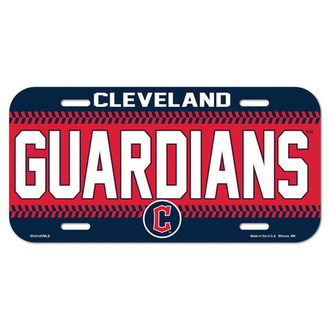 Cleveland Guardians License Plate Plastic-0