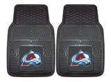 Colorado Avalanche Car Mats Heavy Duty 2 Piece Vinyl - Special Order-0