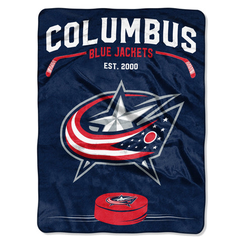 Columbus Blue Jackets Blanket 60x80 Raschel Digitize Design-0